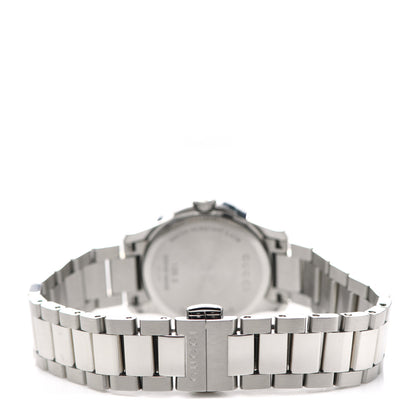 Gucci Stainless Steel Diamond Bezel Mother of Pearl 27mm G-Timeless Quartz Watch 6 of 8