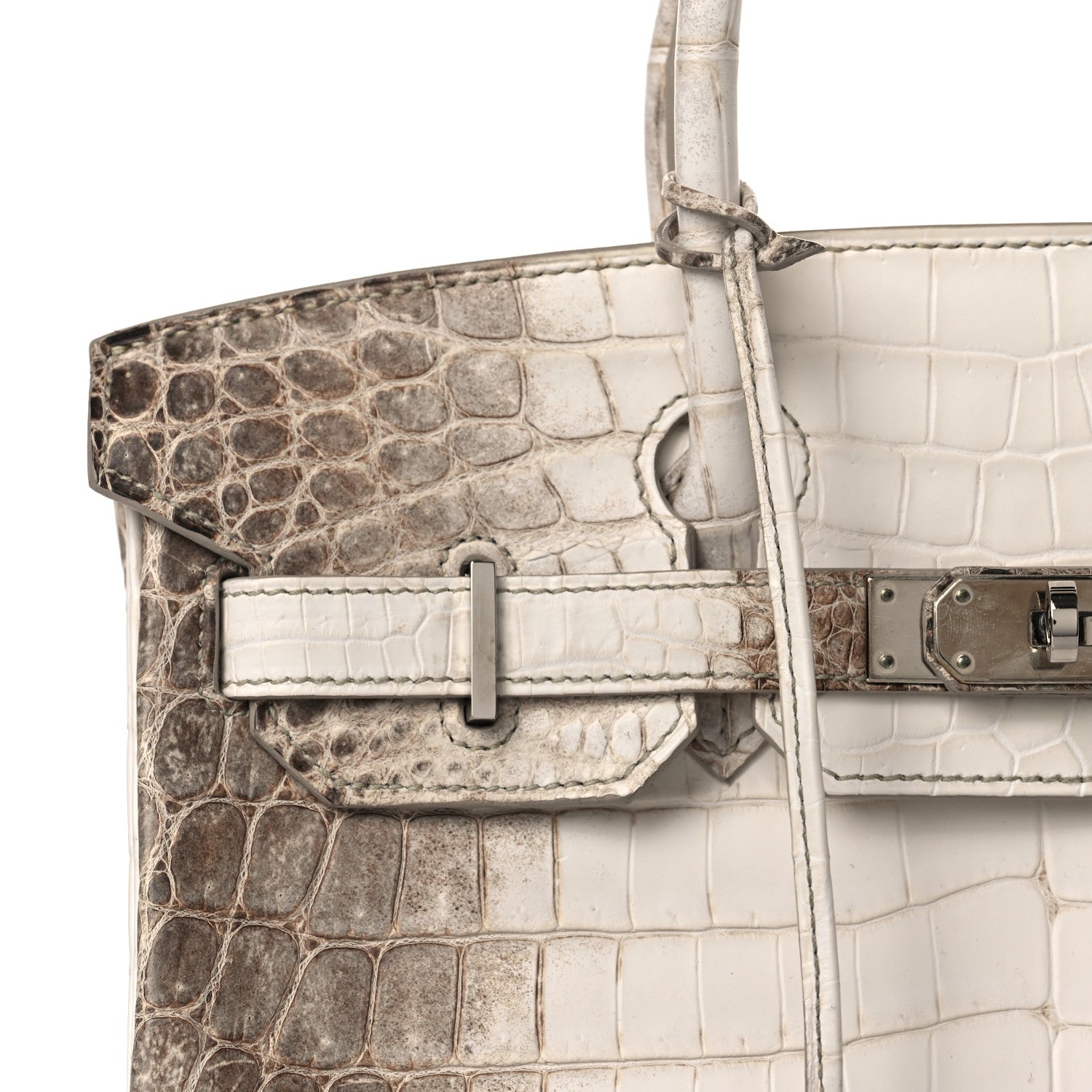 Hermes Matte Niloticus Crocodile Himalaya Birkin 30 Blanc 13 of 17