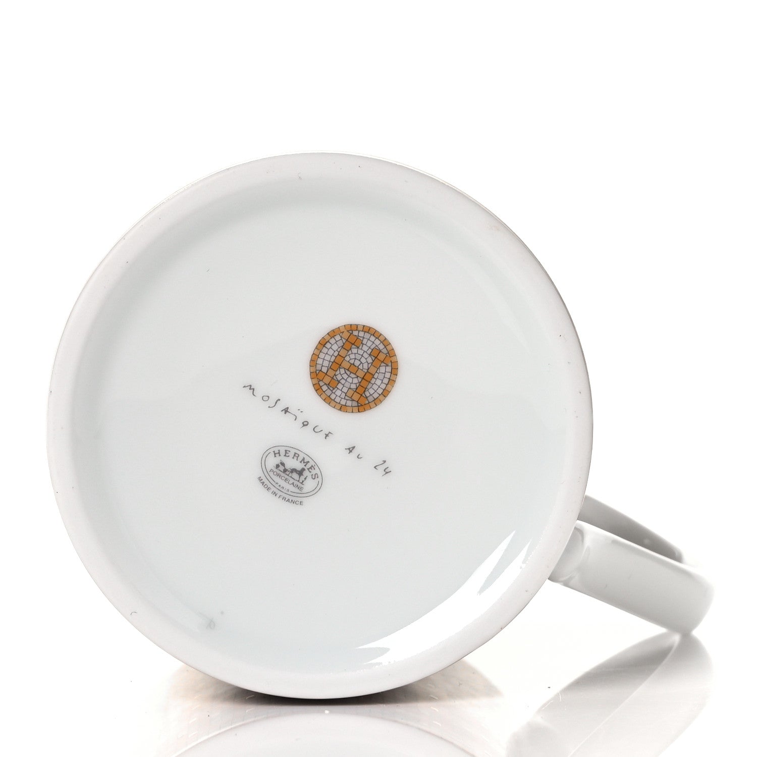 Hermes Porcelain Mosaique au 24 Mug Gold 3 of 4