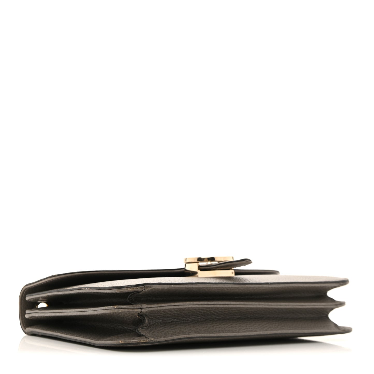 Dollar Calfskin Interlocking G Shoulder Bag Loess