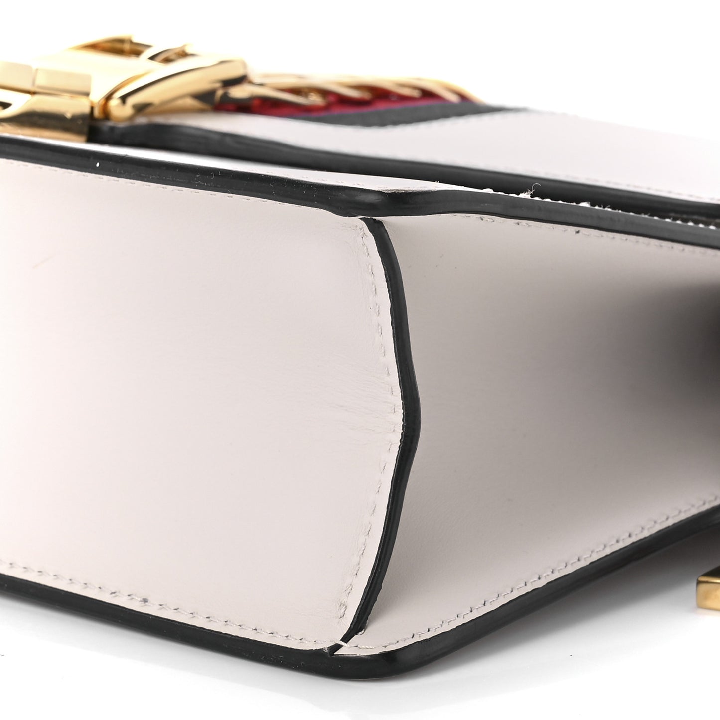 Calfskin Small Sylvie Shoulder Bag Off White
