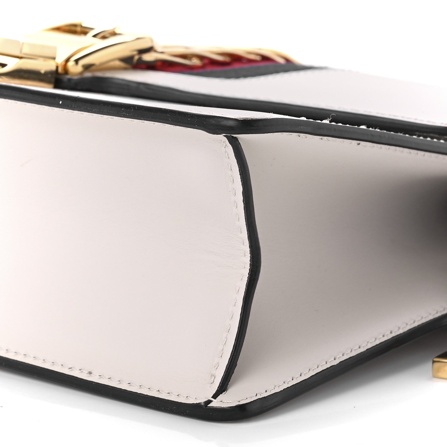 Gucci Calfskin Small Sylvie Shoulder Bag Off White 10 of 10