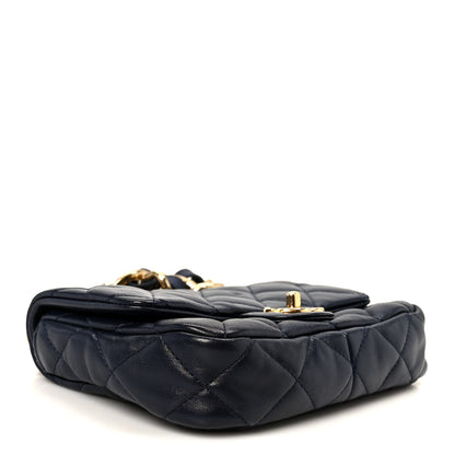 Chanel Lambskin Quilted Small Funky Town Flap Blue 3 of 10
