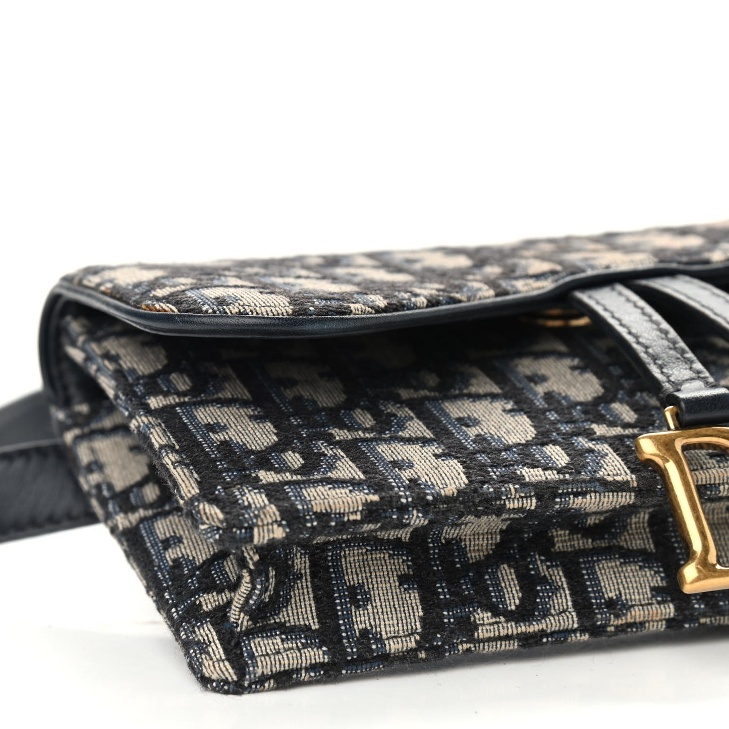Oblique Saddle Belt Bag Blue