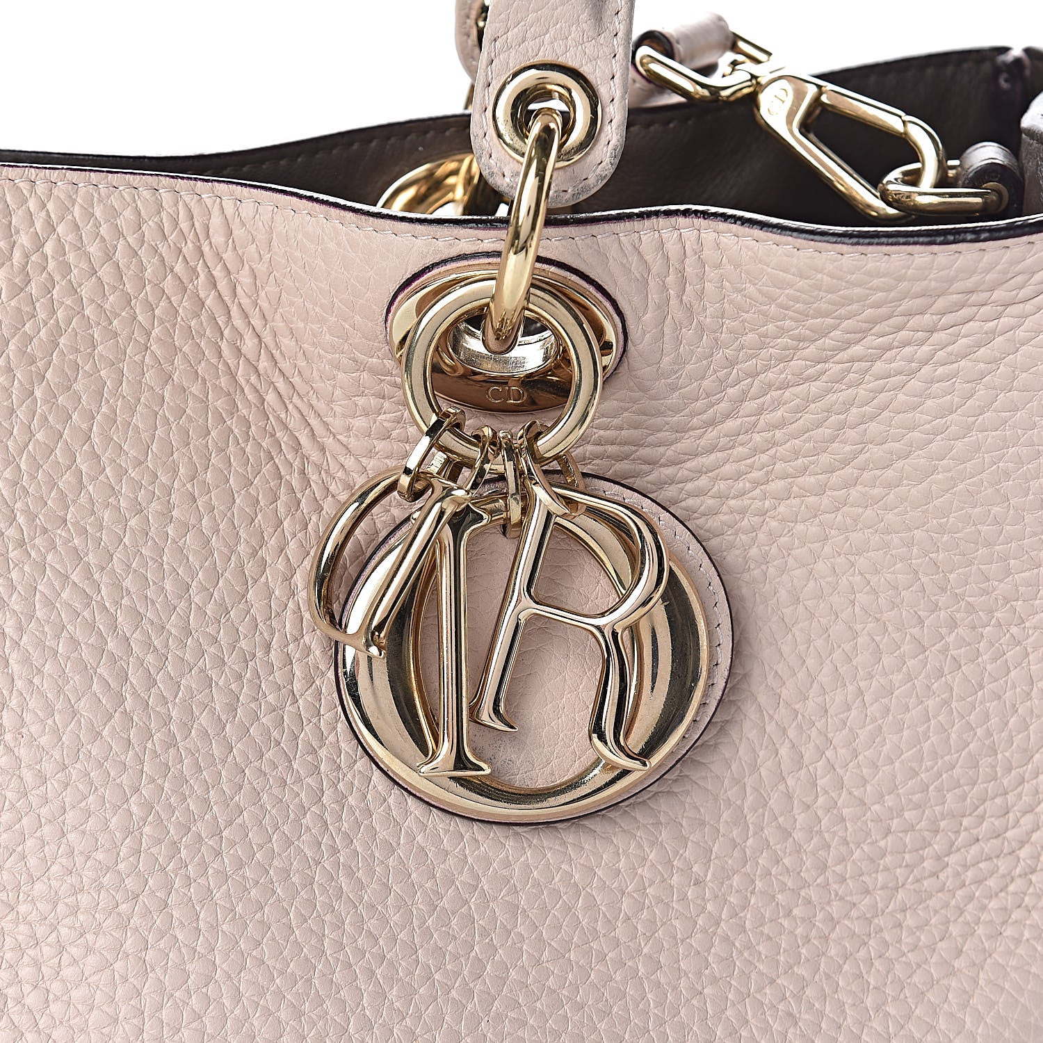 Christian Dior Bullcalf Medium Diorissimo Tote Rose Poudre 11 of 12