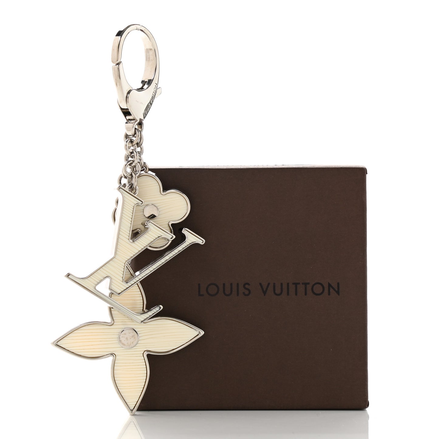 Fleur d Epi Bag Charm Ivory