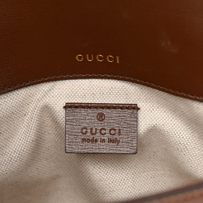 Gucci GG Supreme Monogram Web Mini Horsebit 1955 Shoulder Bag Beige Brown Sugar 6 of 10