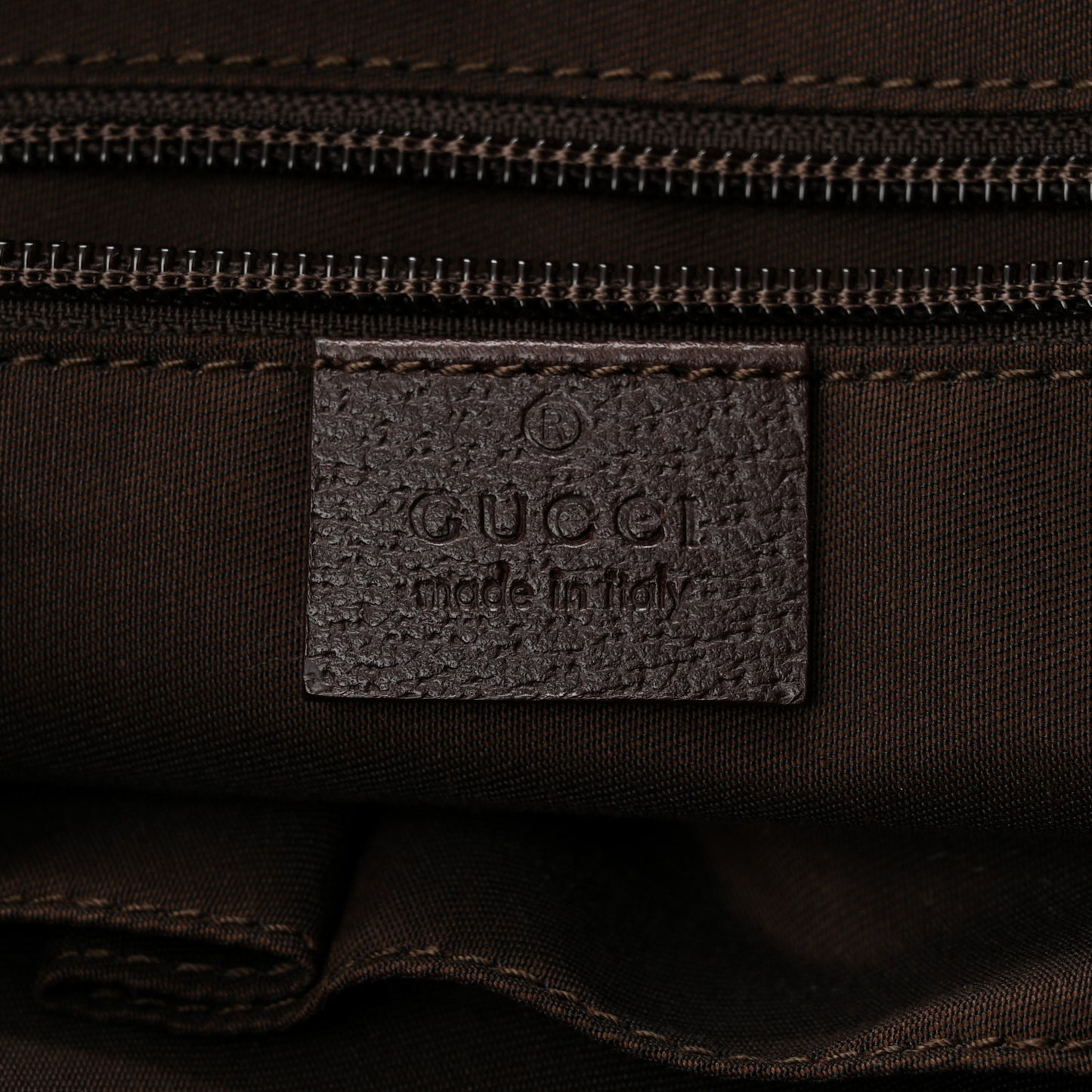 GG Monogram Medium Handle Vertical Tote Brown