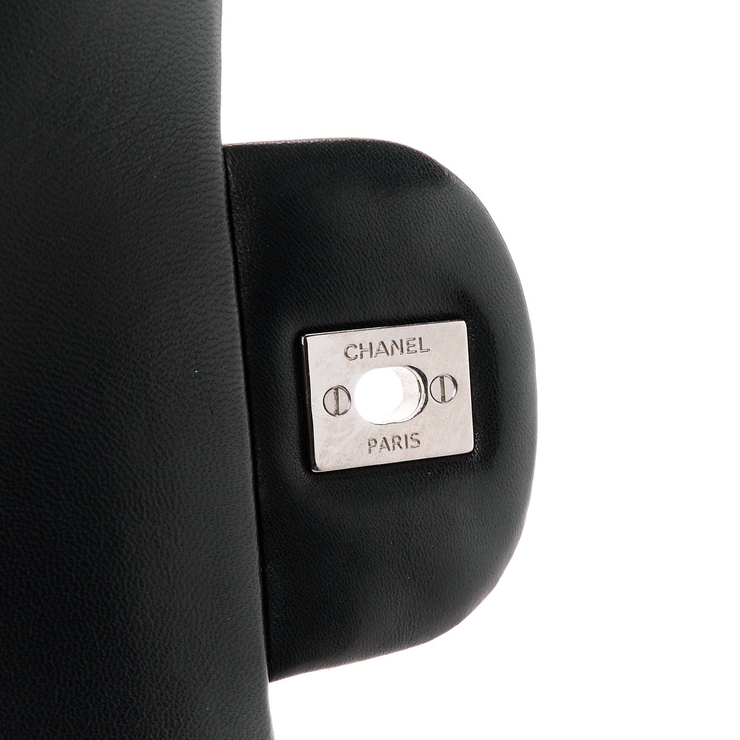 Lambskin Quilted Maxi Double Flap Black