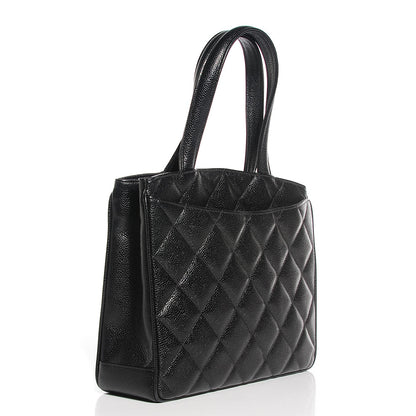 Chanel Caviar Quilted Tote Black 3 of 9