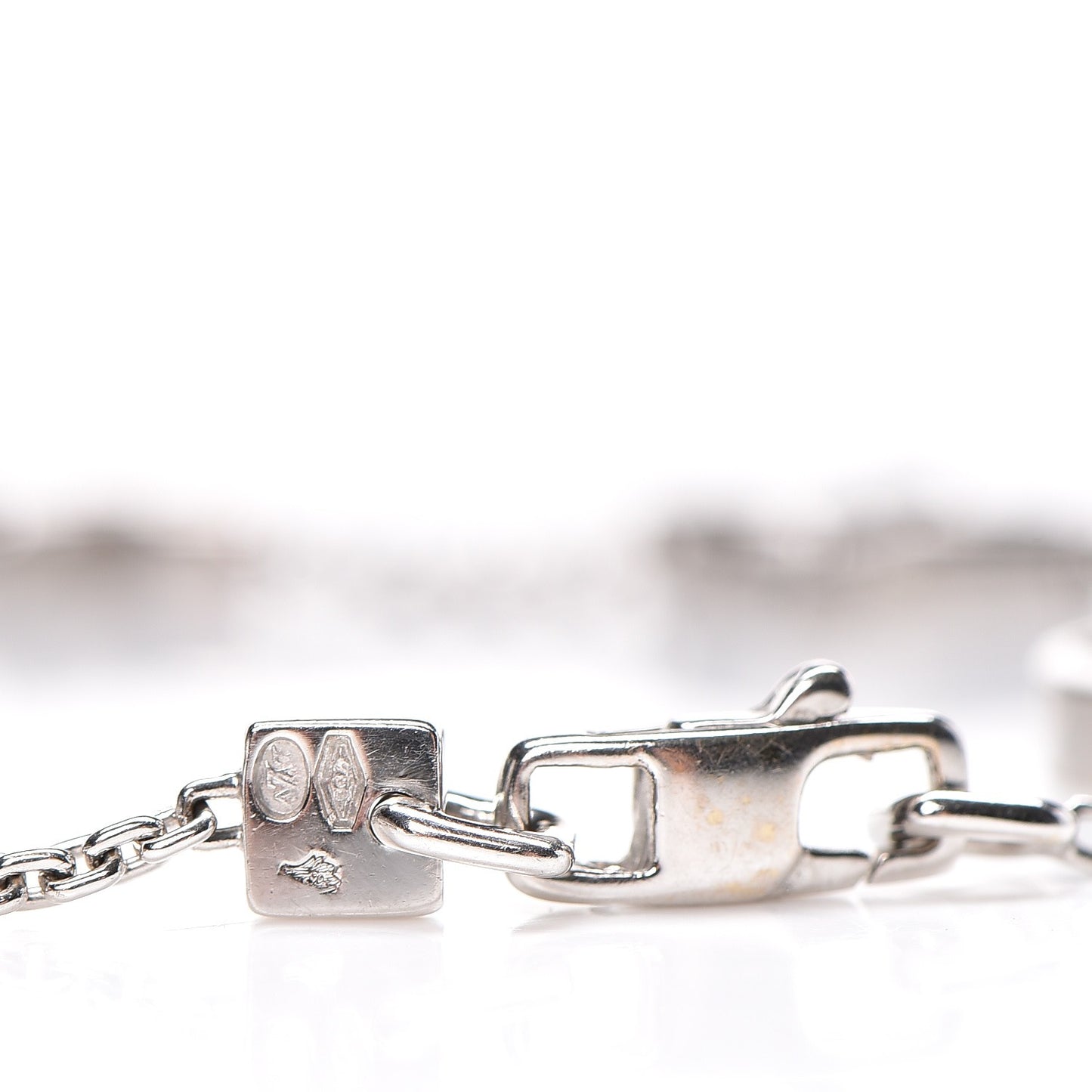 18K White Gold Monogram Bracelet