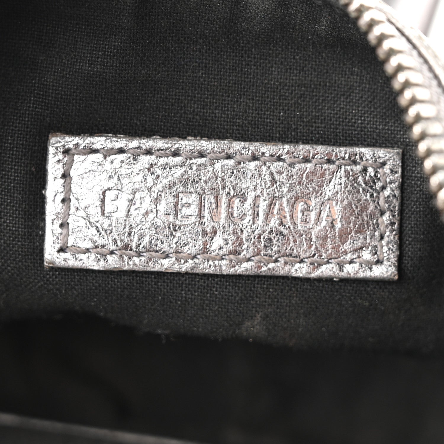 Balenciaga Metallic Agneau Arena Le Cagole Shoulder Bag XS Silver 6 of 10
