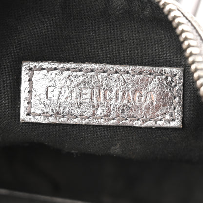 Balenciaga Metallic Agneau Arena Le Cagole Shoulder Bag XS Silver 6 of 10