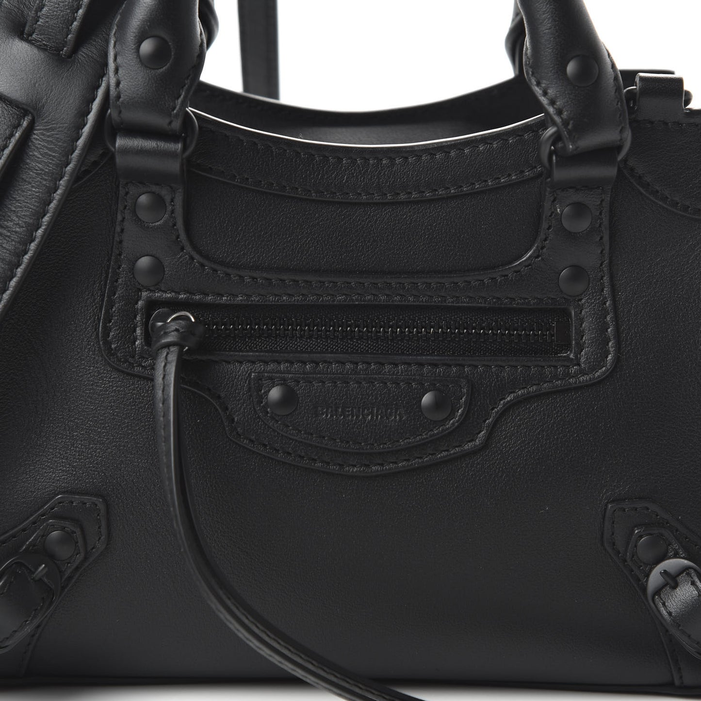 Smooth Calfskin Neo Classic Black Hardware Mini City Black