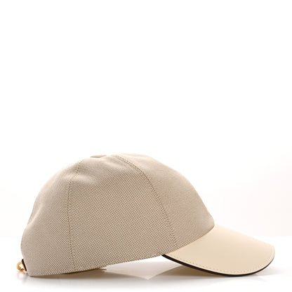 Hermes Toile H Cotton Canvas Swift Tess Kelly Plein Air Cap 58 Desert Nata 5 of 8