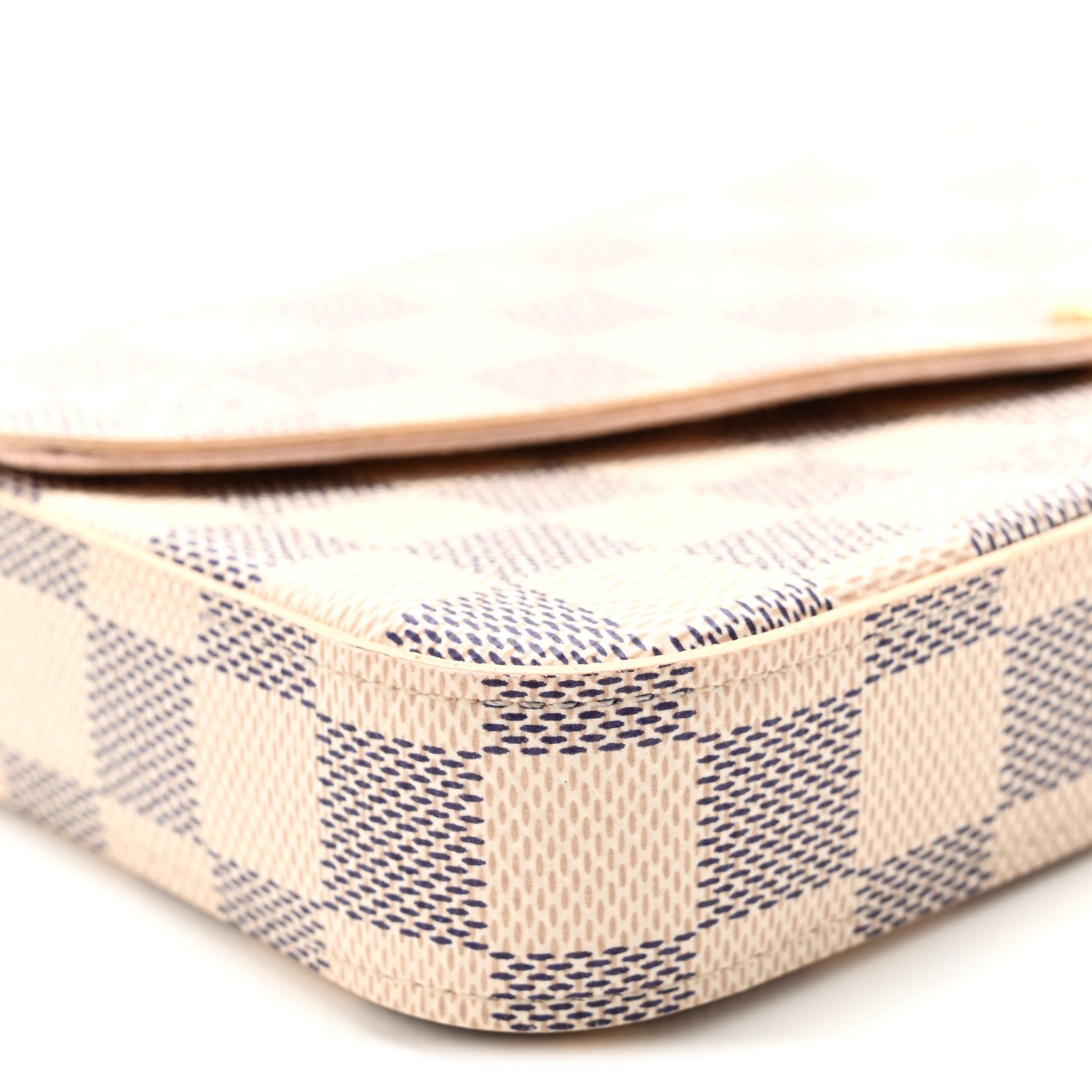 Louis Vuitton Damier Azur Pochette Felicie Chain Wallet Rose Ballerine 8 of 10
