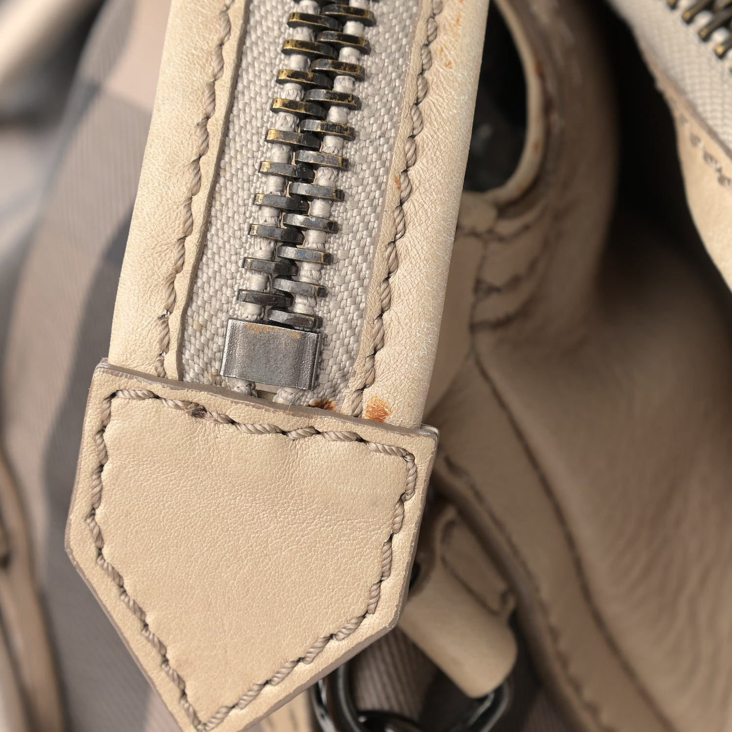 Smoked Check Satchel Trench