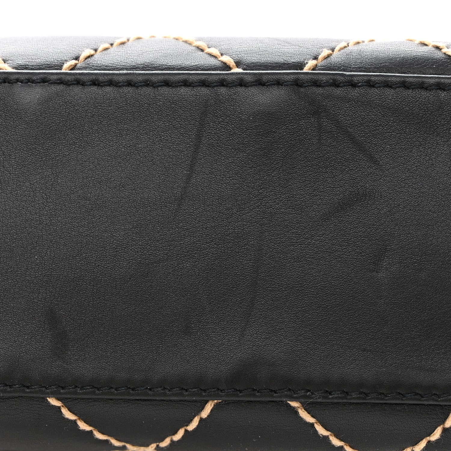 Chanel Calfskin Wild Stitch Tote Black 11 of 13
