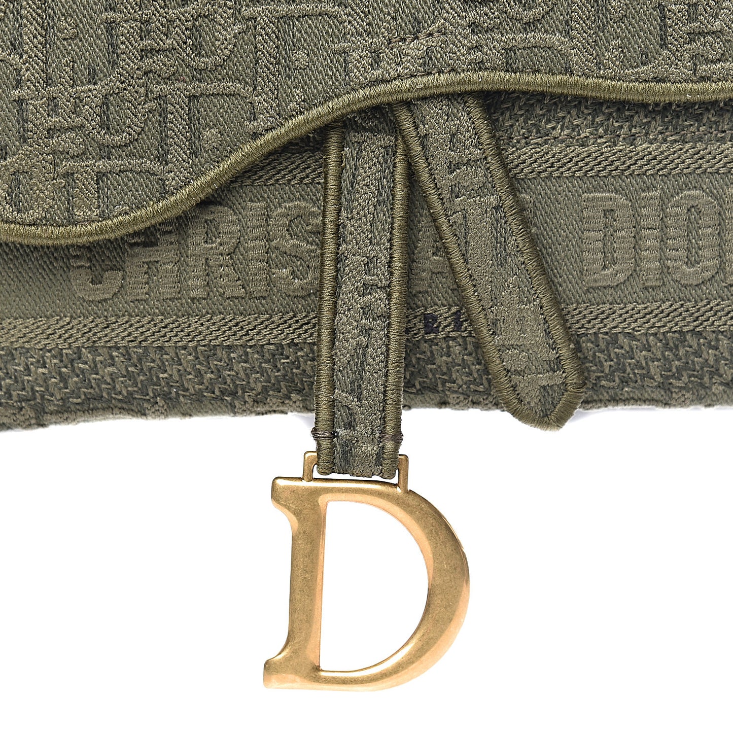 Oblique Saddle Belt Bag Green