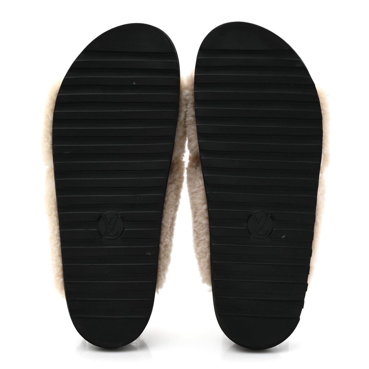 Shearling Paseo Sandals 40 Black