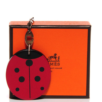 Hermes Leather Lucky Ladybug Key Ring 4 of 4