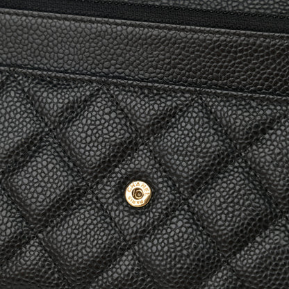 Chanel Caviar Quilted Wallet On Chain WOC Black 12 of 12