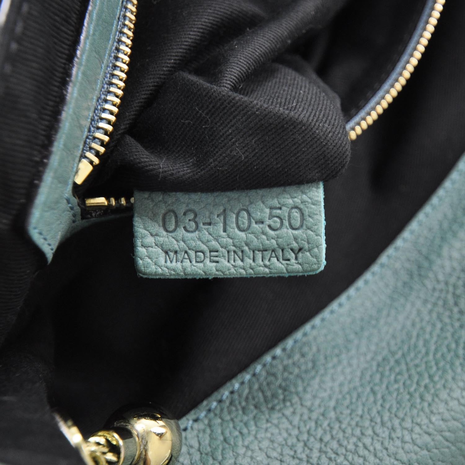 Chloe Grained Calfskin Sally Flap Bag Green 7 of 9