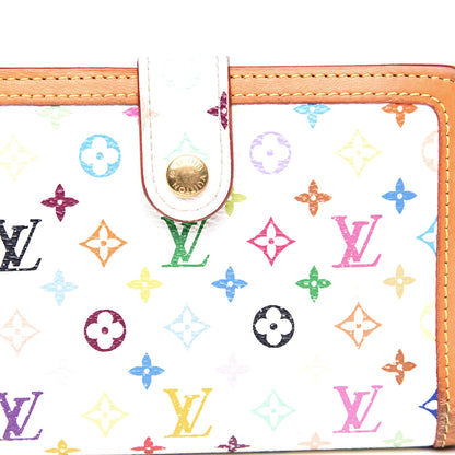Louis Vuitton Monogram Multicolor French Purse Wallet White 14 of 14