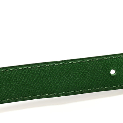 Hermes Epsom 24mm Mini Constance H Belt 70 28 Vert Bengale Bleu Indigo 8 of 9