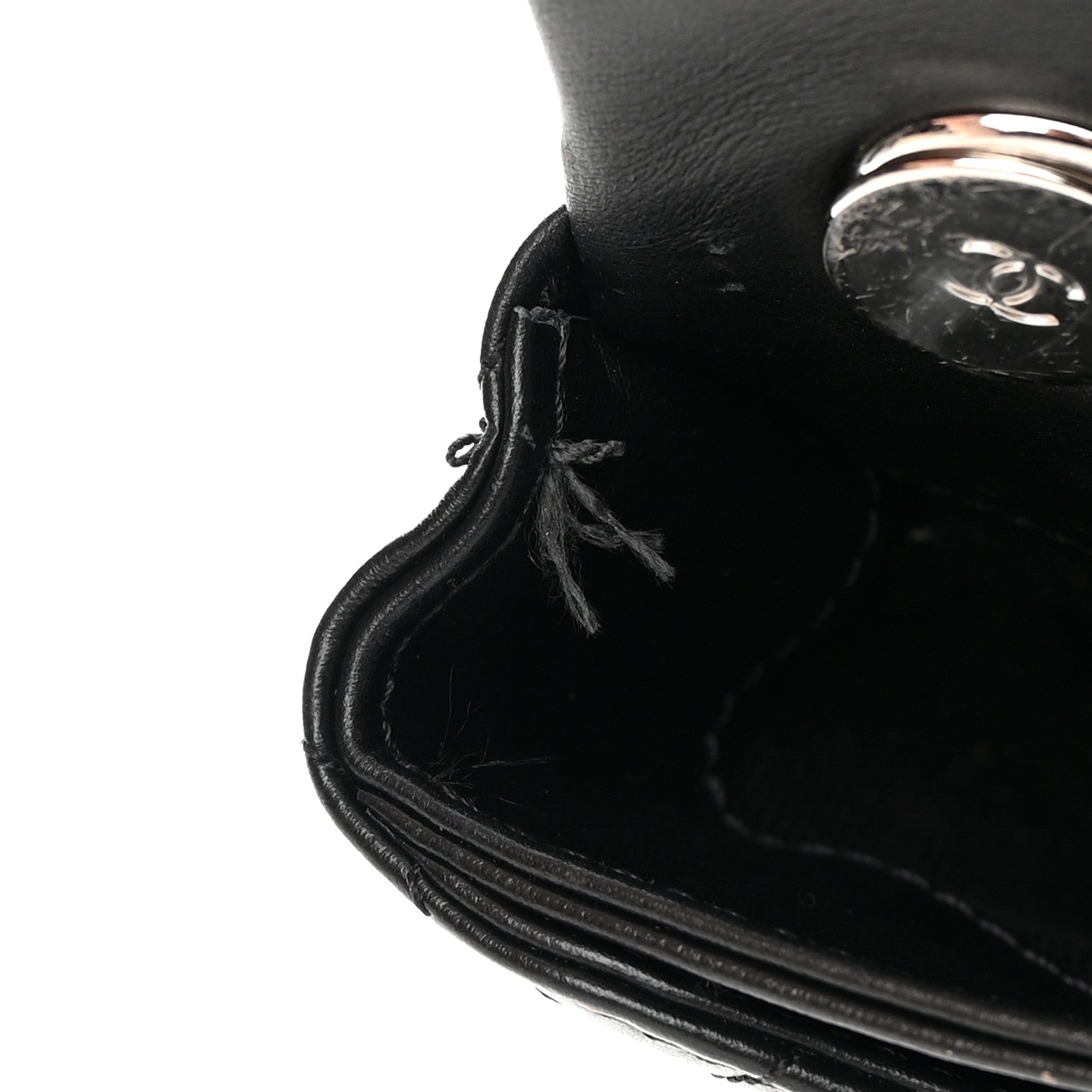 Chanel Calfskin Quilted CC Uniform Flap Belt Bag Black 12 of 16