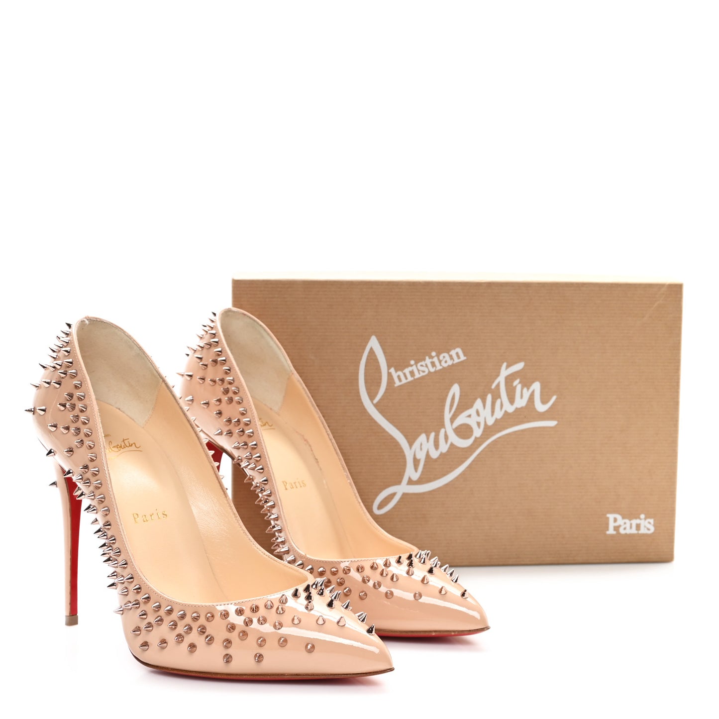 Patent Studded Escarpic 100 Pumps 39 Dou Dou Gold Rose