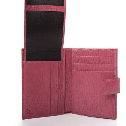 Gucci Textured Calfskin French Flap Wallet Pink 5 of 7