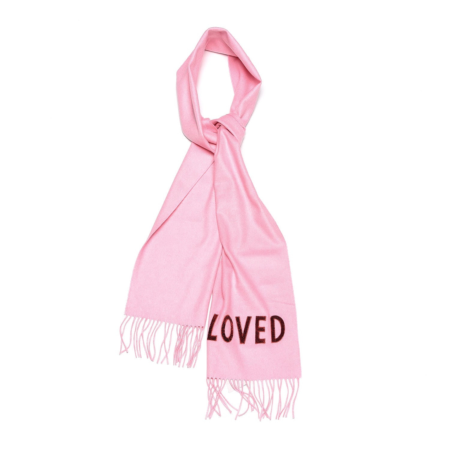 Gucci Silk Cashmere Sequins Lovesh Scarf Roseate 1 of 4