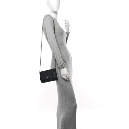 Chanel Caviar Quilted Wallet on Chain WOC Black 2 of 11