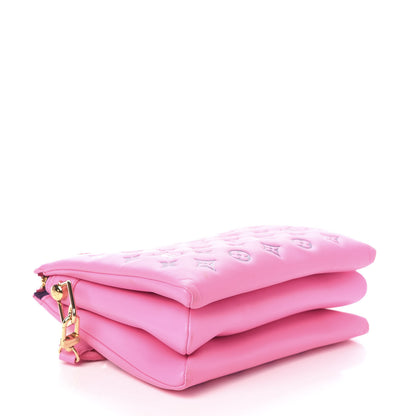 Louis Vuitton Lambskin Embossed Monogram Vuittamins Coussin PM Rose Violet 4 of 8