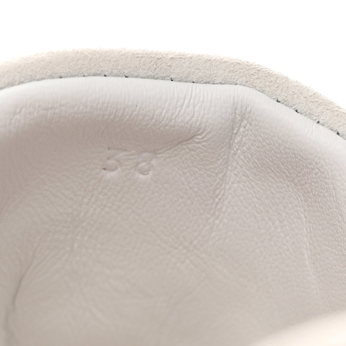 Technical Canvas Suede Goatskin Bouncing Sneakers 38 White