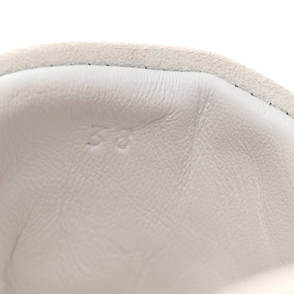 Hermes Technical Canvas Suede Goatskin Bouncing Sneakers 38 White 7 of 11