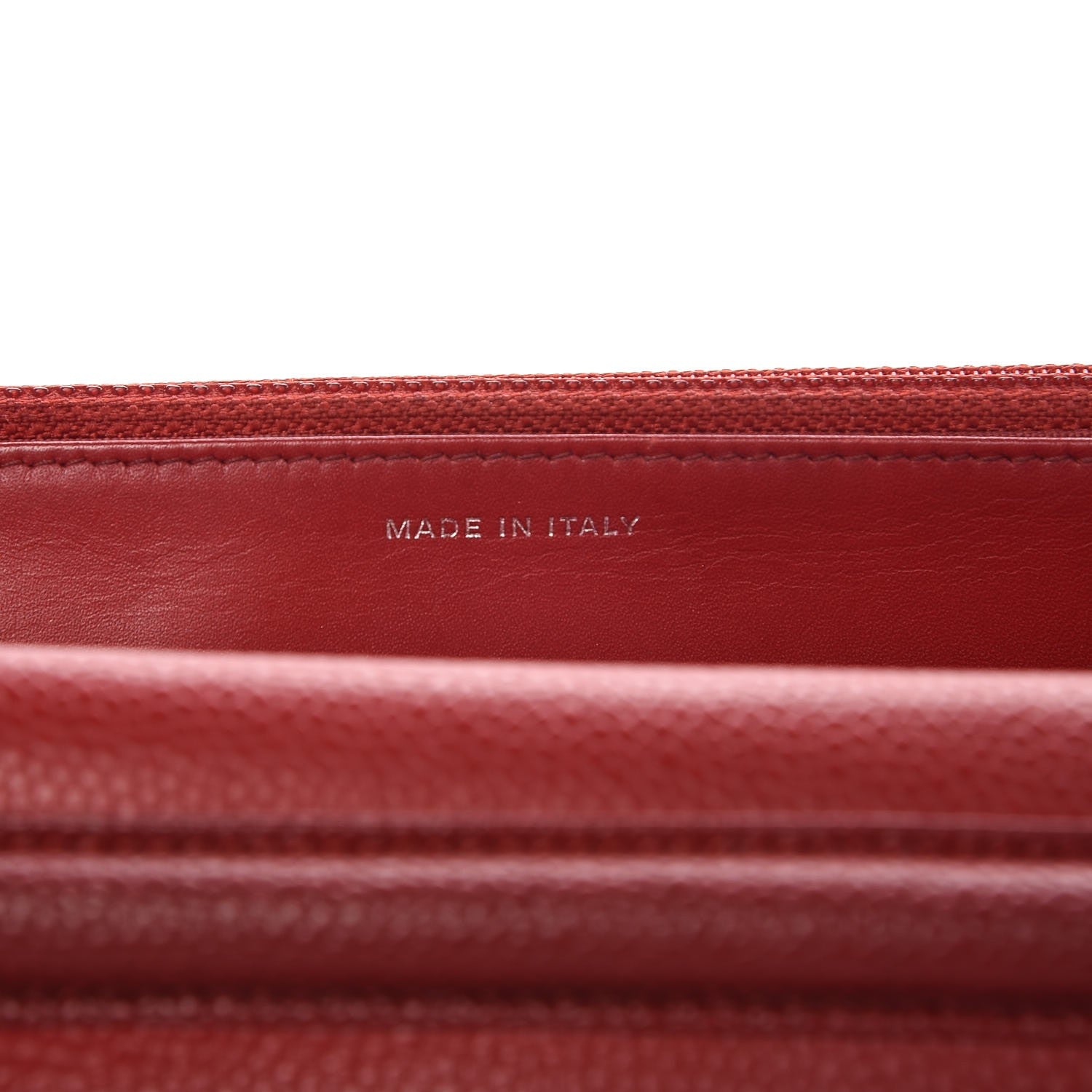 Chanel Caviar Quilted Wallet on Chain WOC Red 7 of 11