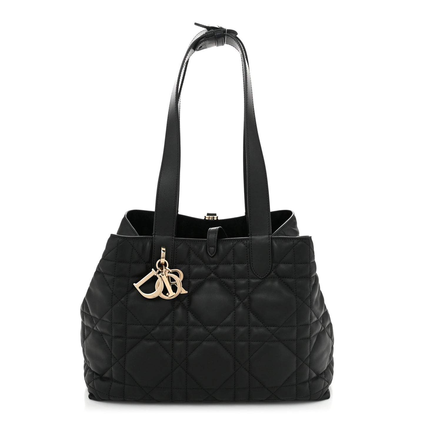 Calfskin Macrocannage Medium Toujours Black