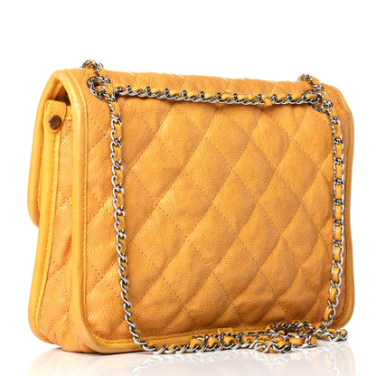 Chanel Caviar Quilted Mini French Riviera Flap Yellow 3 of 9