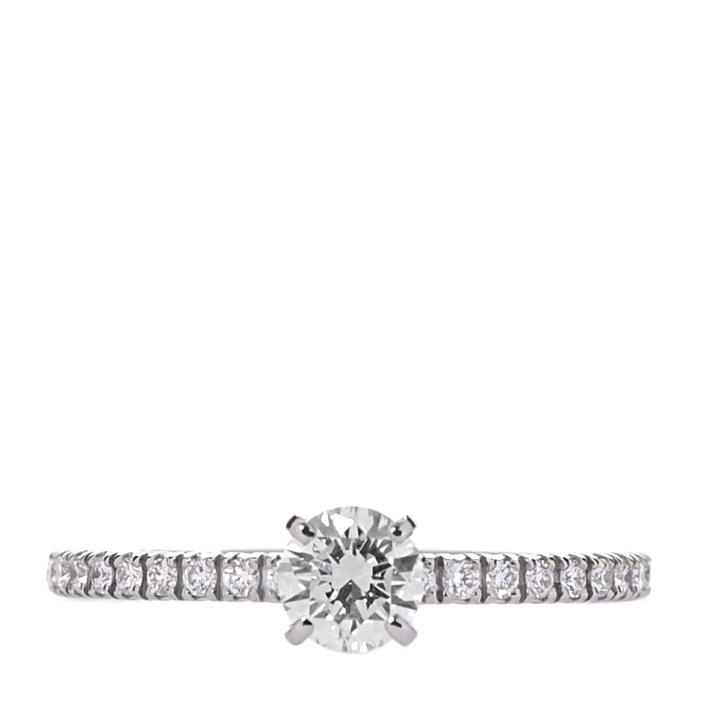 Platinum Diamond .30ct Etincelle De Cartier Solitaire Engagement Ring 47 4.25