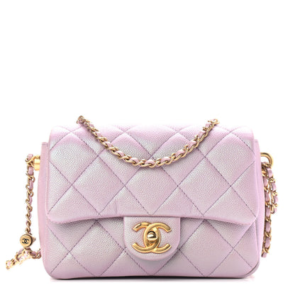 Chanel Iridescent Caviar Quilted Mini My Perfect Flap Pink 1 of 9