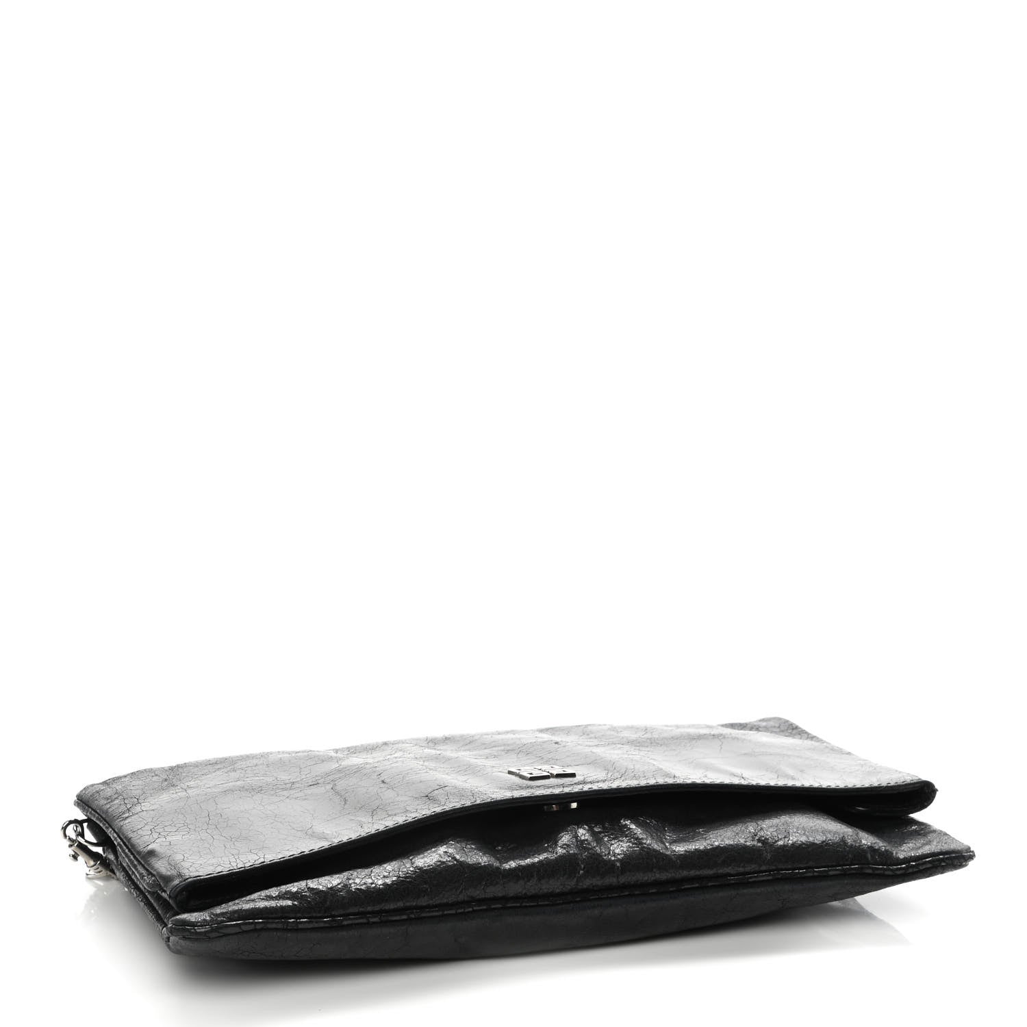 Givenchy Crinkled Patent Envelope Folded Clutch Black 4 of 13