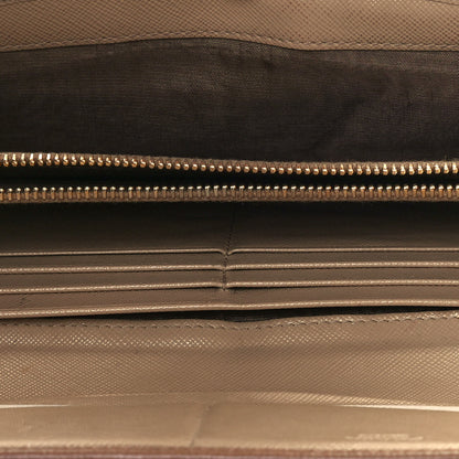 Prada Saffiano Metal Continental Flap Wallet Cammeo 5 of 15