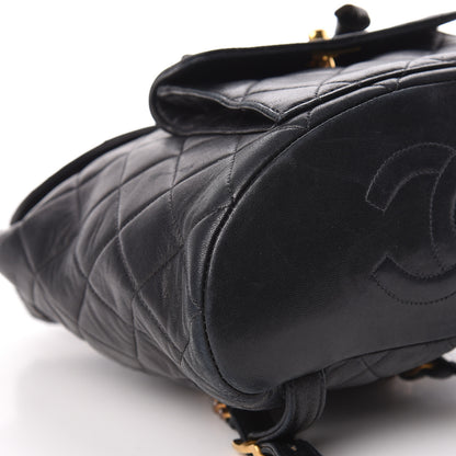 Chanel Lambskin Quilted CC Chain Backpack Black 15 of 18