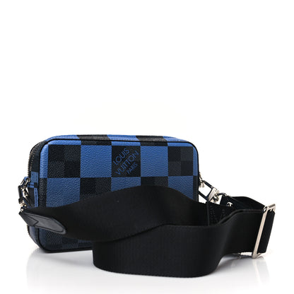 Louis Vuitton Giant Damier Graphite Alpha Wearable Wallet Navy 3 of 9