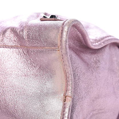 Balenciaga Metallic Agneau Classic Silver Hardware S City Sparkle Pale Rose 11 of 12