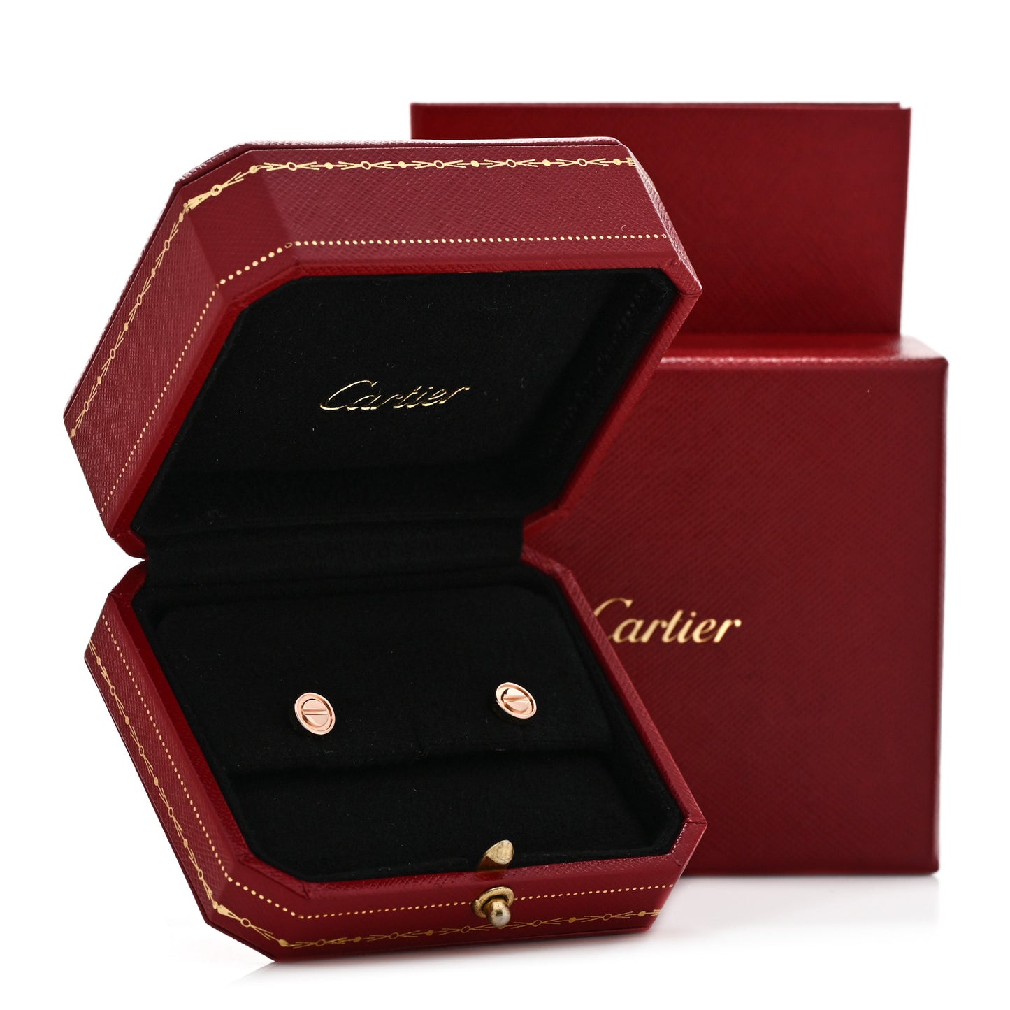 18K Pink Gold LOVE Earrings