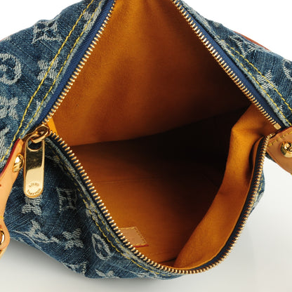 Louis Vuitton Monogram Denim Baggy PM Blue 5 of 7