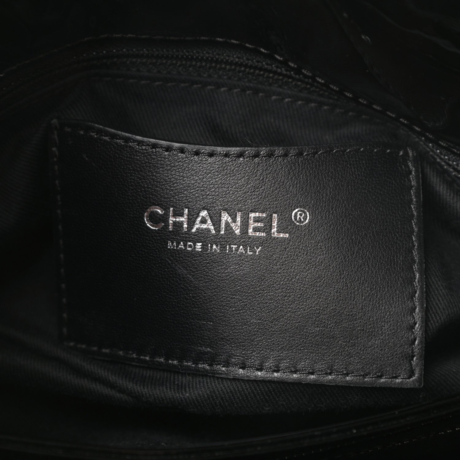 Chanel Patent Quilted Medium Just Mademoiselle Bowling Bag Black 6 of 10
